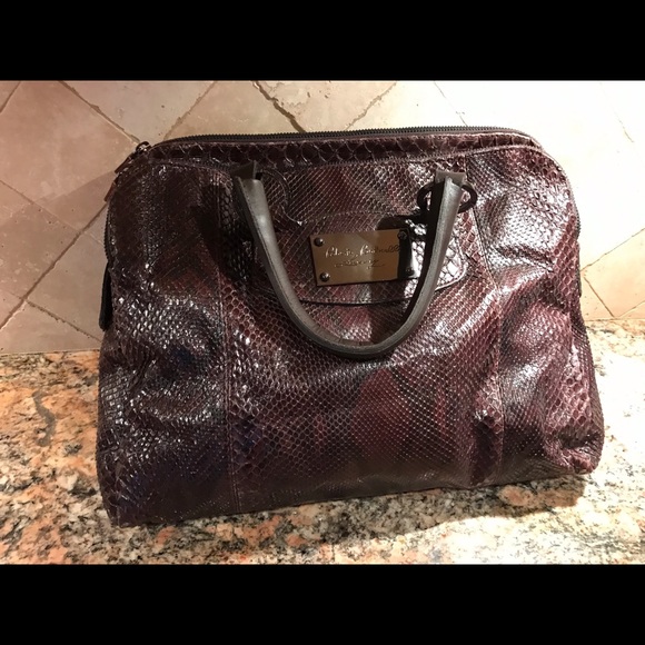 Roberto Bottticelli python large bag satchel - Picture 1 of 8